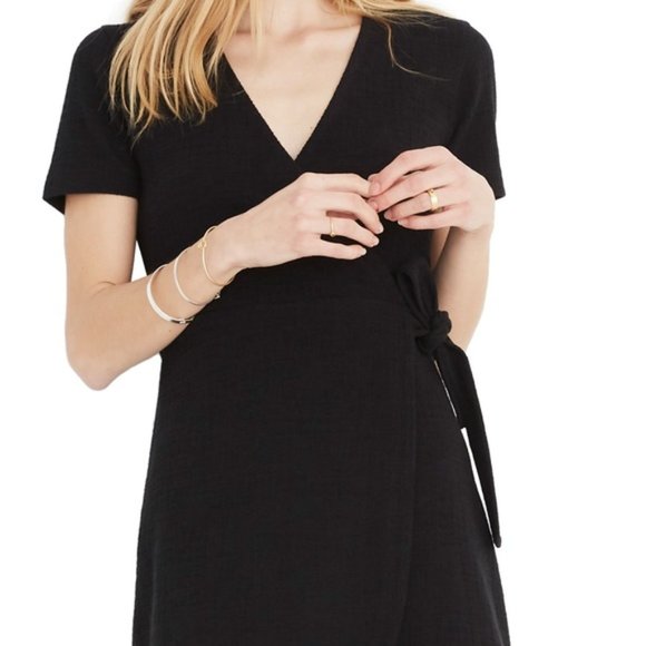 Madewell Texture & Thread Short-Sleeve Side-Tie Dress - Picture 2 of 4